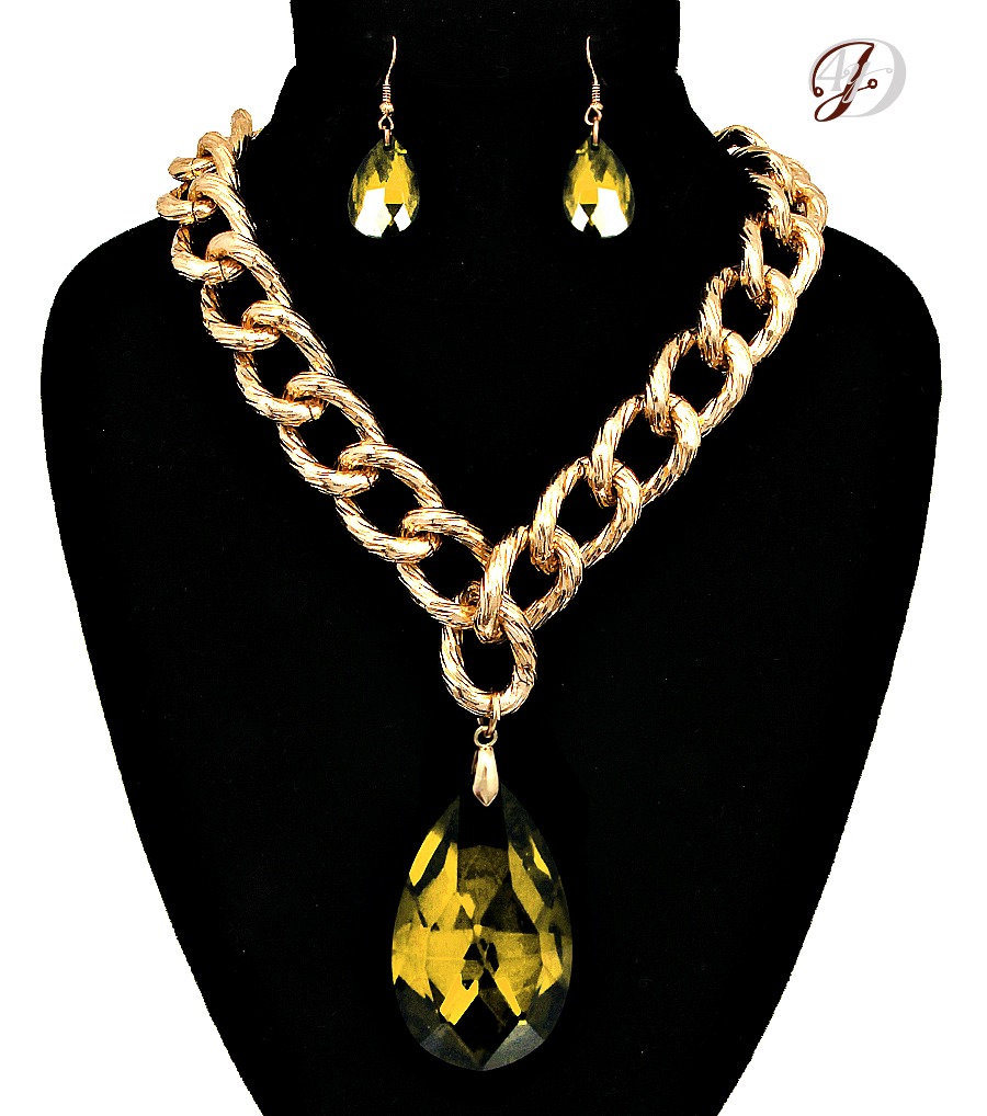 Topaz Pendant Necklace, Inspired By Kyle Richards Style on Luulla