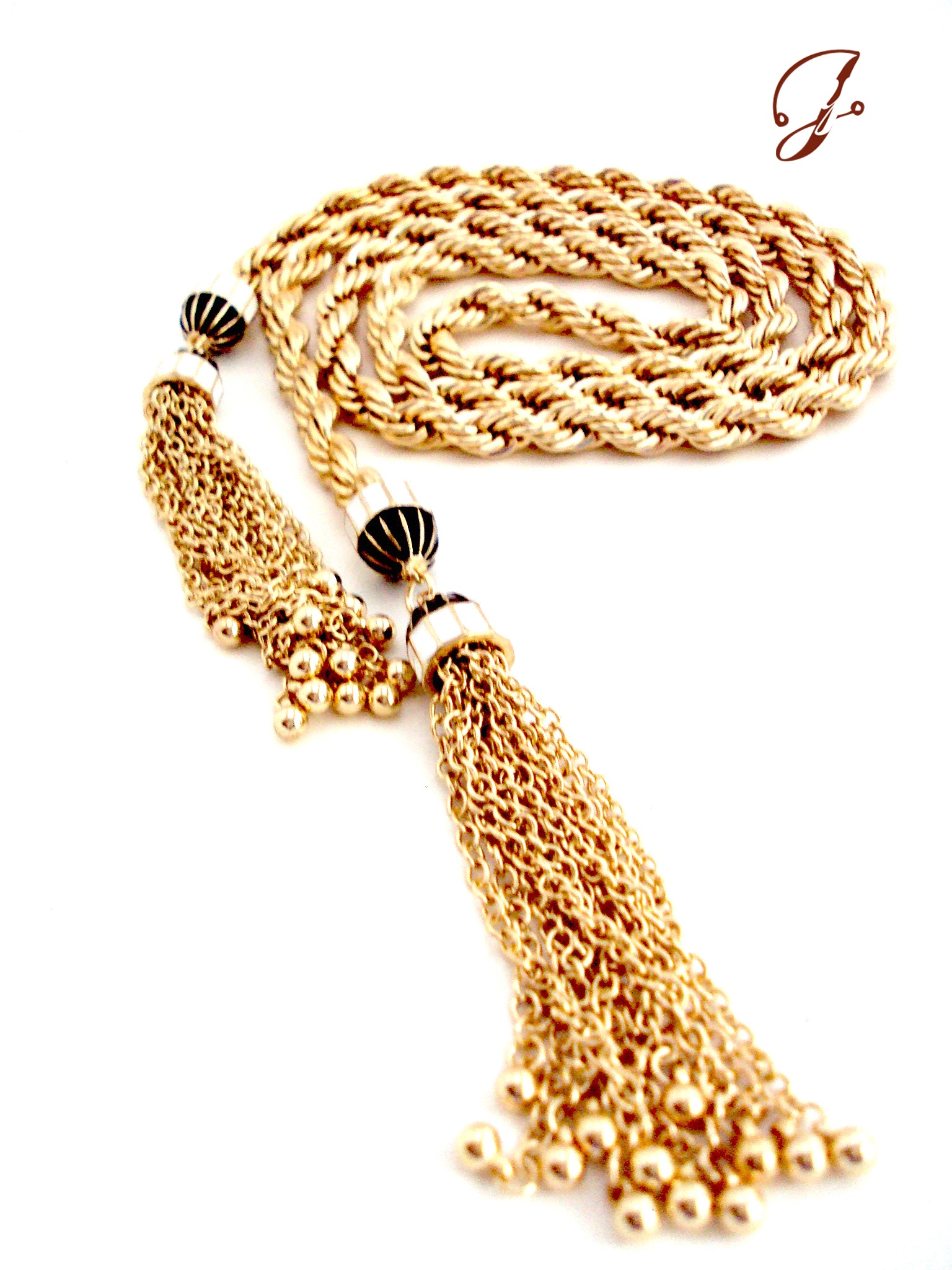 Long Gold Rope Tassel Necklace, Urban Fashion Jewelry By 4YJD on Luulla